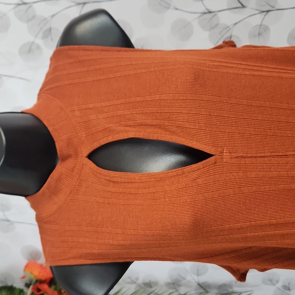 We The Free Keyhole Ribbed Tank Rust Orange - Medium - Picture 4 of 7